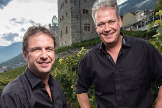 Jörg und Damian Seewer remportent le Grand Prix du Vin Suisse 2023 (cliché de Vinum). Vinum